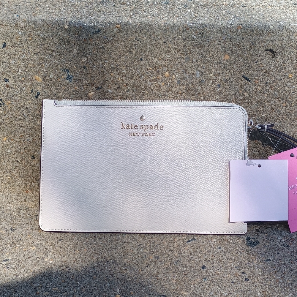 Kate Spade Cream Wristlet Clutch